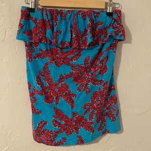 Lilly Pulitzer size Large Ruffled Tube Top